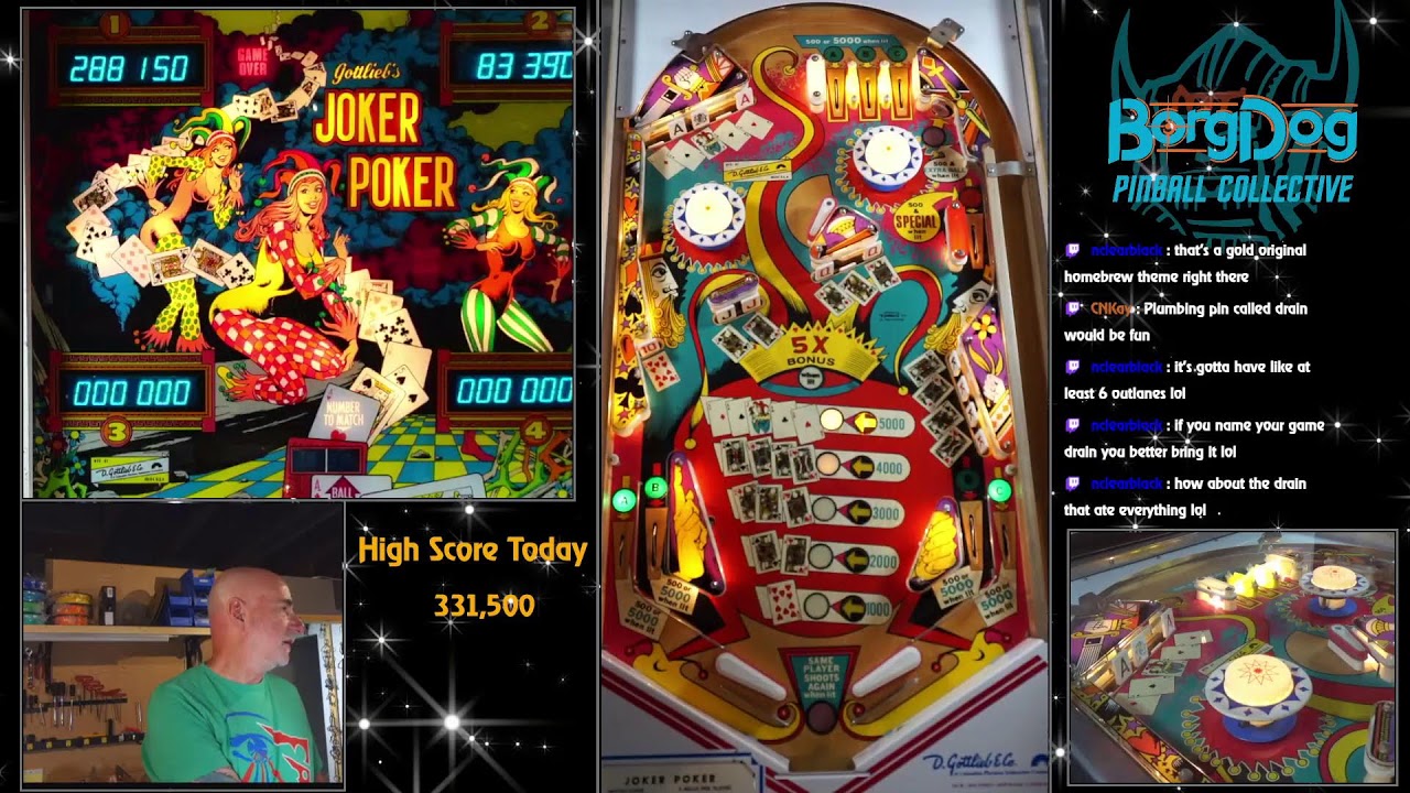 Joker Poker Pinball Gameplay Live Stream