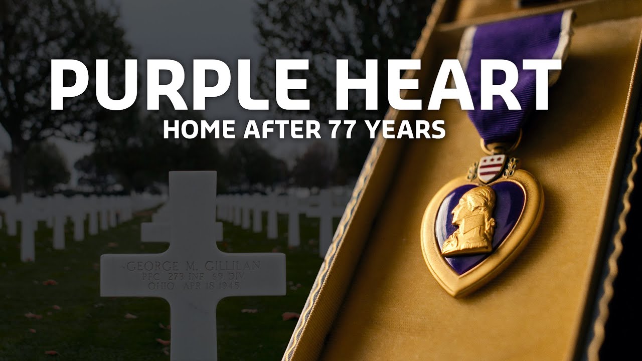 WWII PURPLE HEART - RETURNED HOME AFTER 77 YEARS