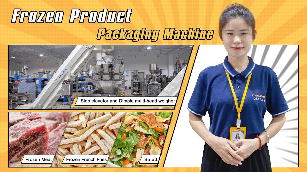 Automatic Frozen Food Packing Machine for Frozen Peas, Chips, Green Beans, Roast Potatoes etc.