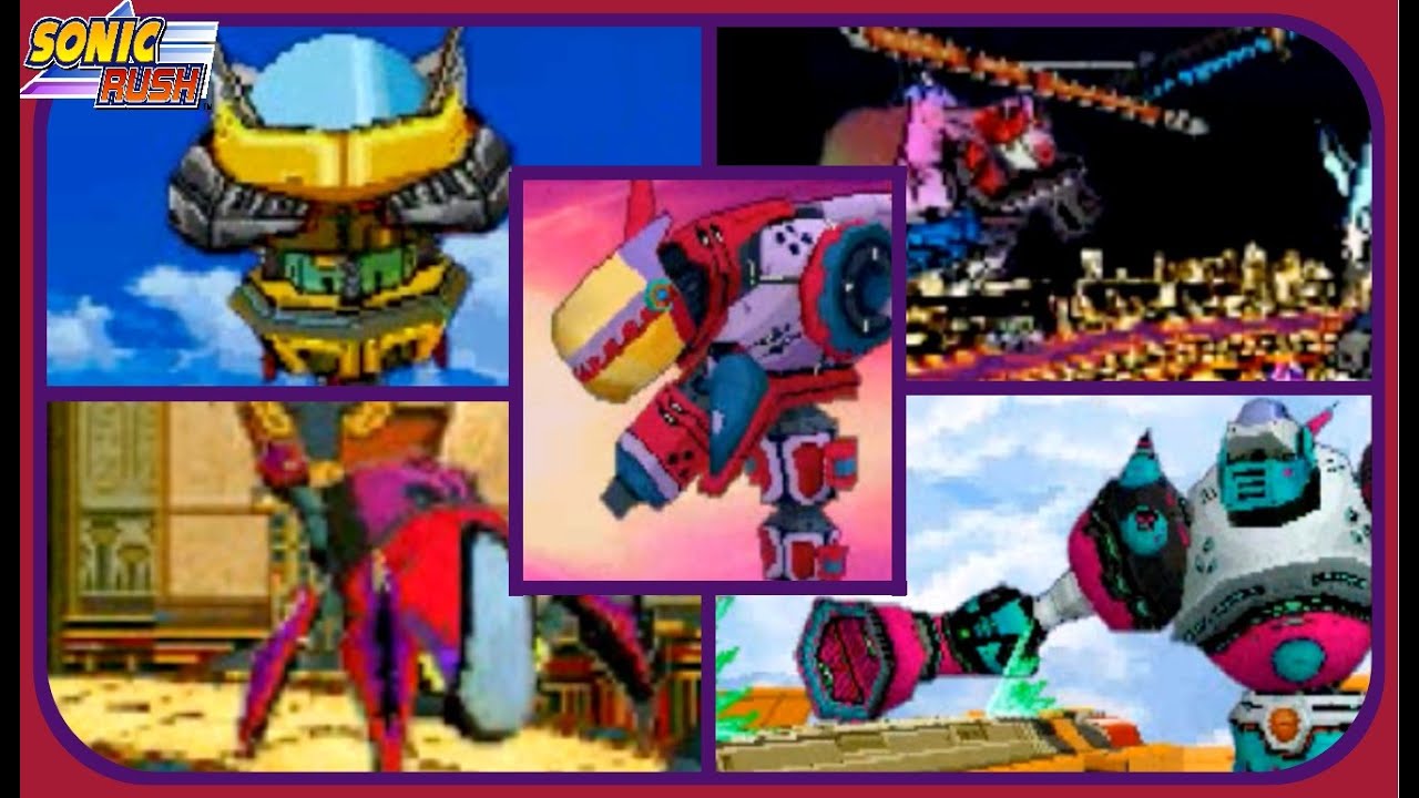 Sonic Rush - All Boss Encounters - NO DAMAGE!!