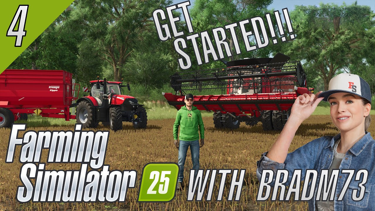 FARMING SIMULATOR 25 - FULL RELEASE - Ep.4: Harvesting Jobs + Log Transport!