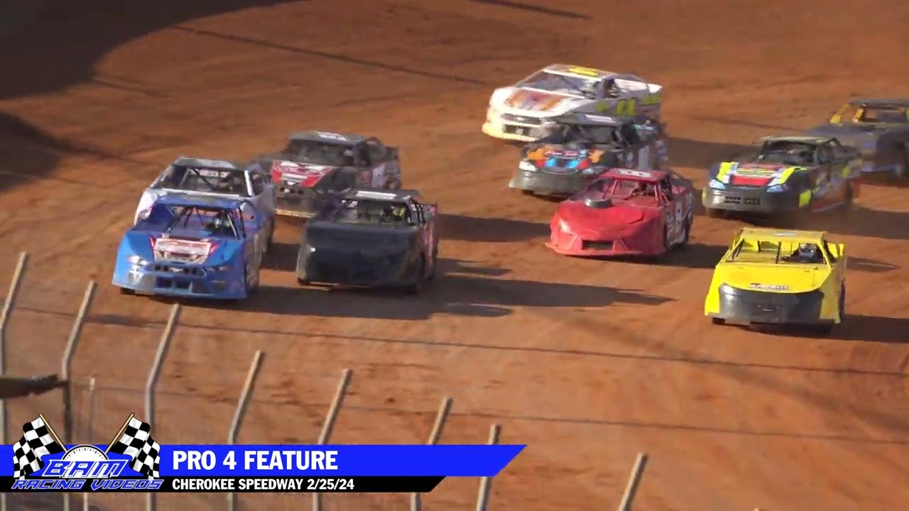 Pro 4 Feature - Cherokee Speedway 2/25/24