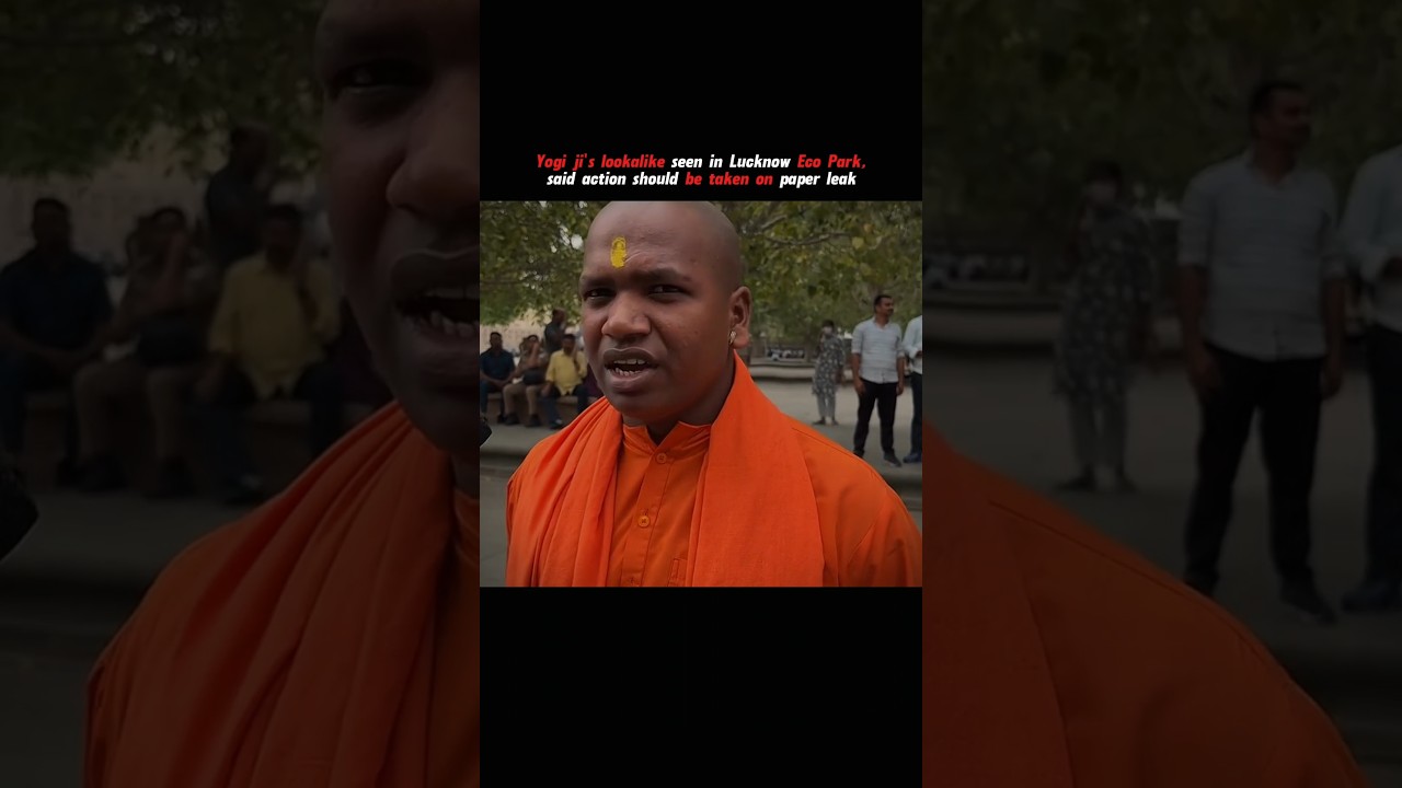 CM Yogi's lookalike spotted in Lucknow #politician #powerful #cmyogi #politics #sanatanhindu