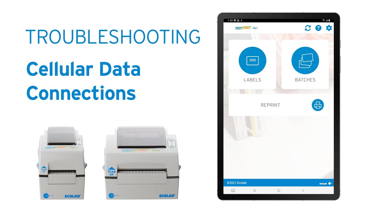 Prep-n-Print with Flex: Help - Troubleshooting Login Issues for Cellular Connected Tablets