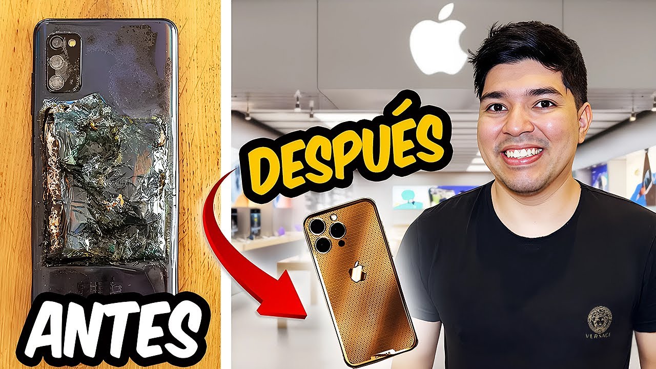 LE REGALÉ EL NUEVO IPHONE 16 a MI NOVIA DESPUÉS DE QUE SE QUEMARA EL SUYO 😱 *llora*