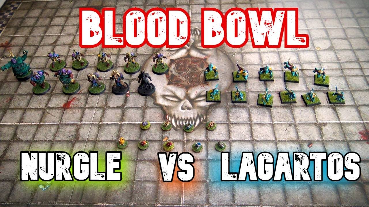 BLOOD BOWL 2020 | NURGLE VS HOMBRES LAGARTO | 1ª PARTE