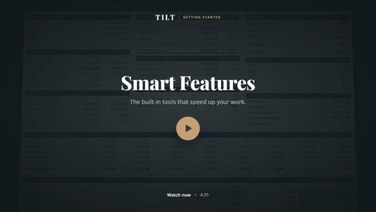 TILT Model Smart Features