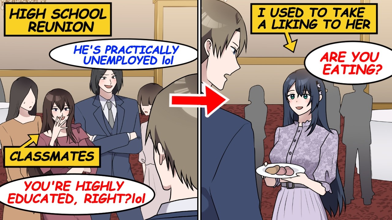 【Manga】When I went to a high school reunion, my classmates made fun of my work. But one lady...