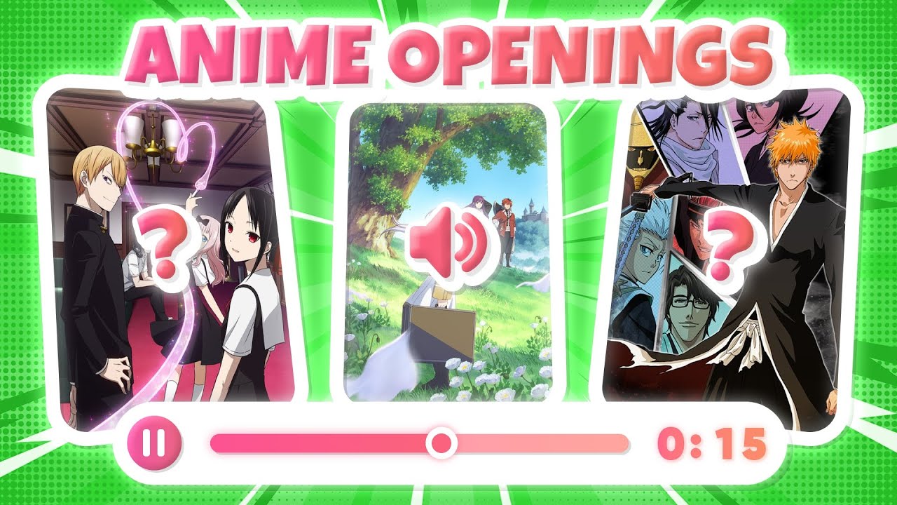 🎵 Угадай OPENING аниме! (Легко 😎 ➜ Невозможно 💀)