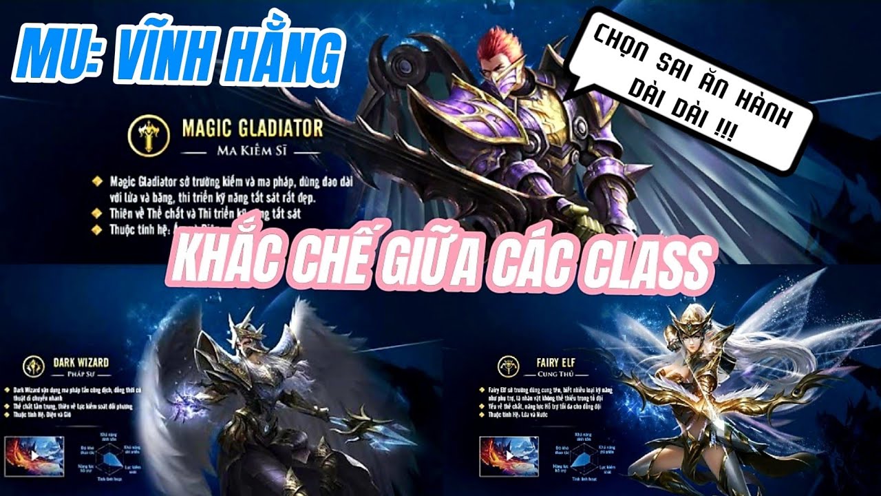 👑 MU VĨNH HẰNG: NGÀY 17 - CLASS NHÂN VẬT NÀO PK KHỎE  NHẤT GAME ?? 