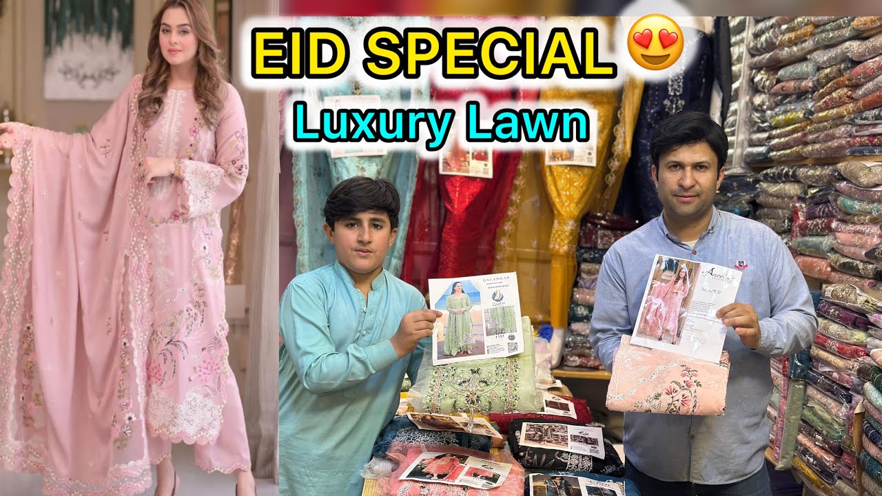 **SUMMER😍 SPECIAL👑EID COLLECTION 👌Maria~B 🎉Luxury DESIGNER Dress 👗BinSaeed 💕Crimson🎁Qalamkar..😇😍