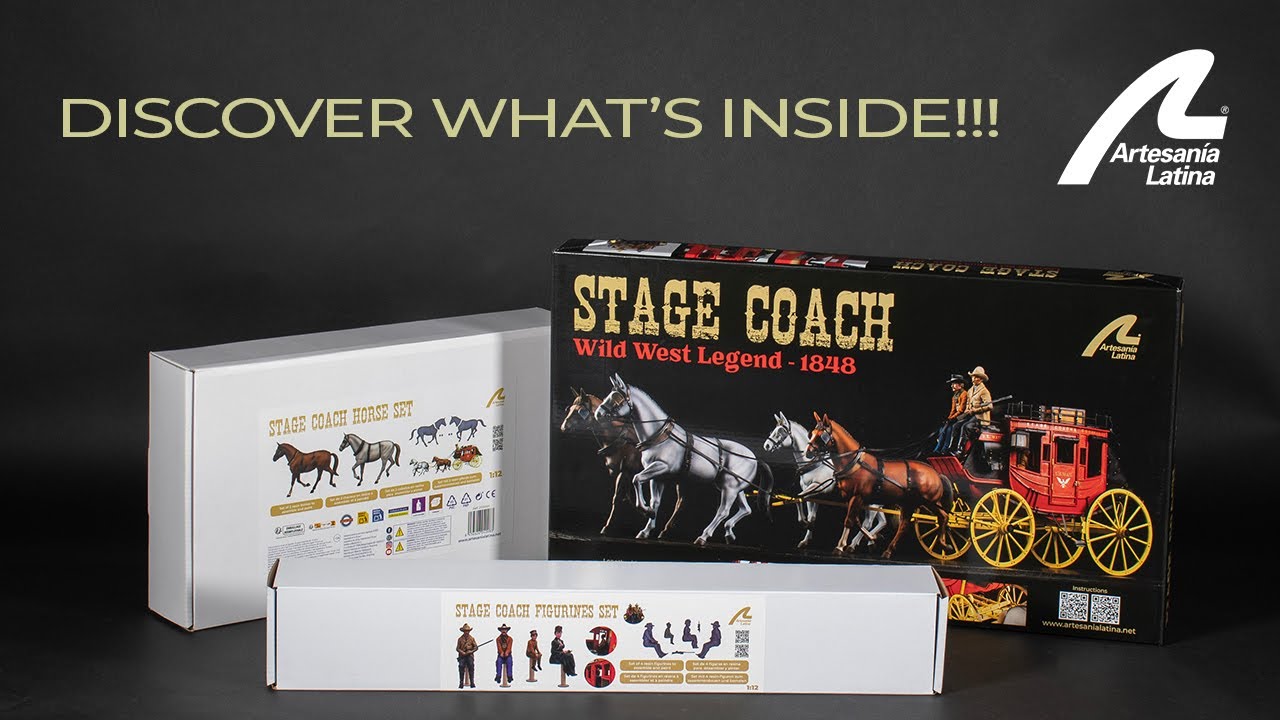STAGECOACH - UNBOXING the contents of the NEW MODEL - ARTESANIA LATINA ref. #20345