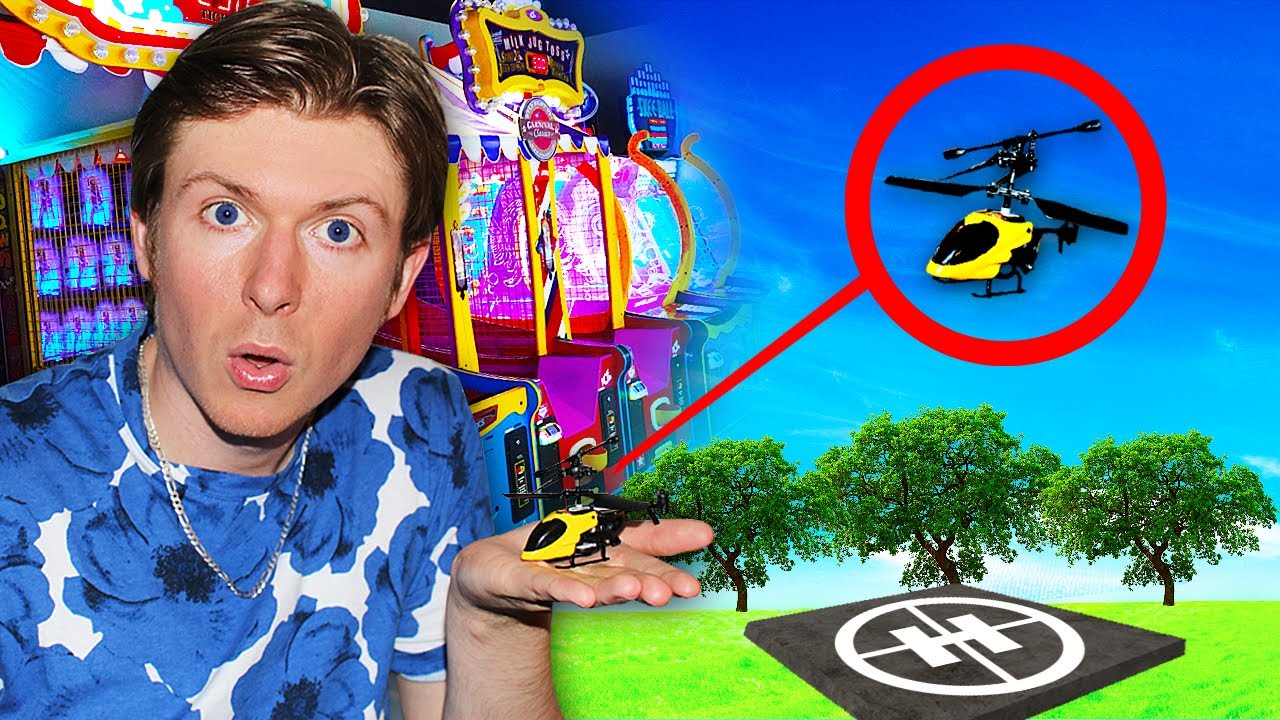 Can I Win the World's SMALLEST RC Helicopter at the Arcade?