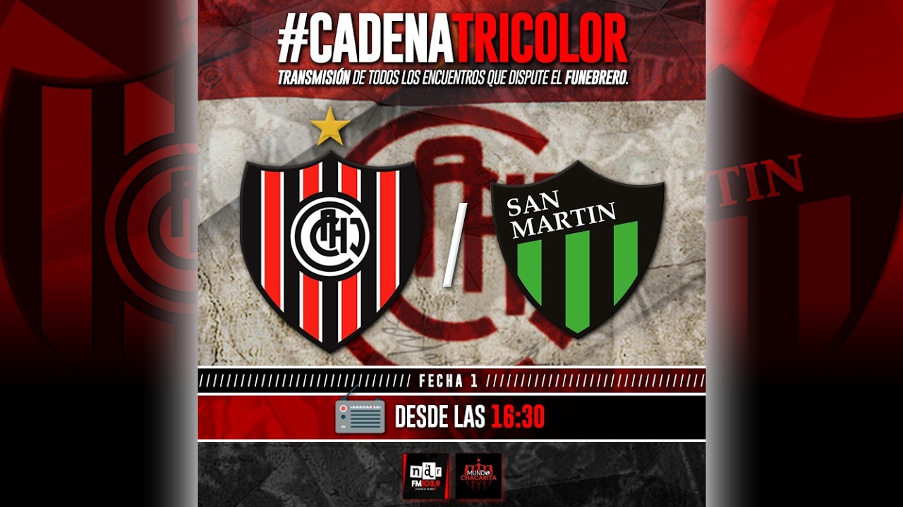 📻 AIRE en #NdR / 🇾🇪 #CadenaTricolor / 🔴⚪⚫ #CHACA - San Martín (San Juan)