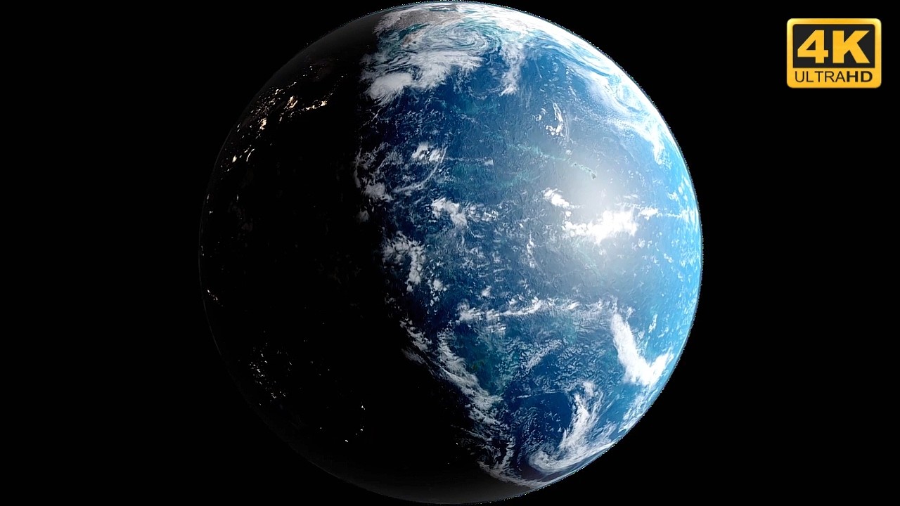 🔴 24/7 Earth Slowly Spinning in the Void | Space White Noise — Deep Sleep & Relaxation