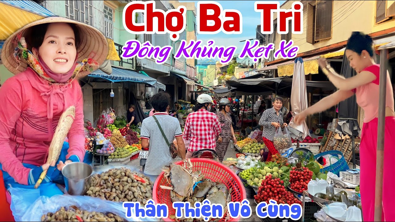 Quá Đẹp CHỊ BÁN ỐC DỪA Tại CHỢ BA TRI, BẾN TRE - Bà Con Thân Thiện, Đông Khủng Người Đi | KPVL