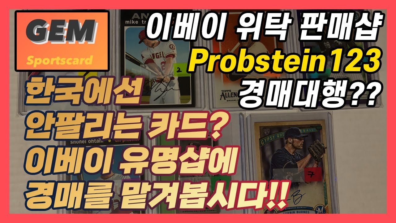 [도전] 이베이 초네임드 위탁 판매샵 Probstein123에서 9장의 카드를 팔아봅시다
