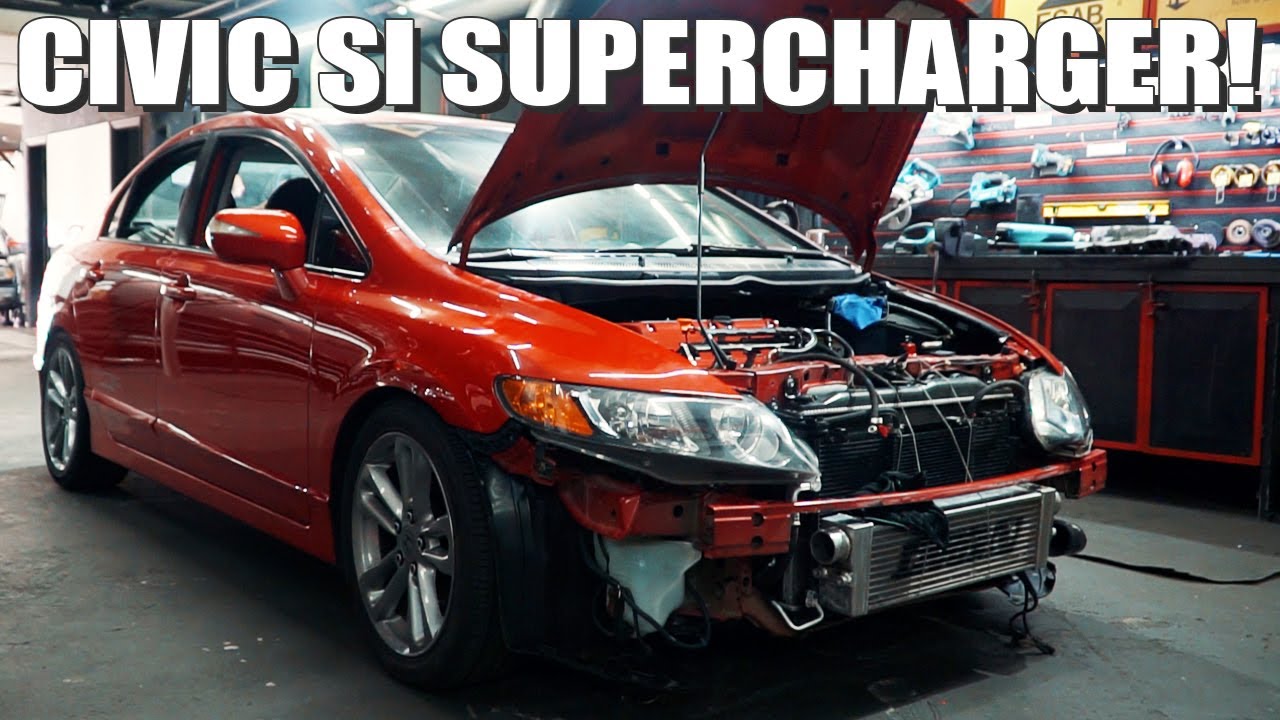 HONDA CIVIC SI COM SUPERCHARGER! PROJETO PARA 400whp!