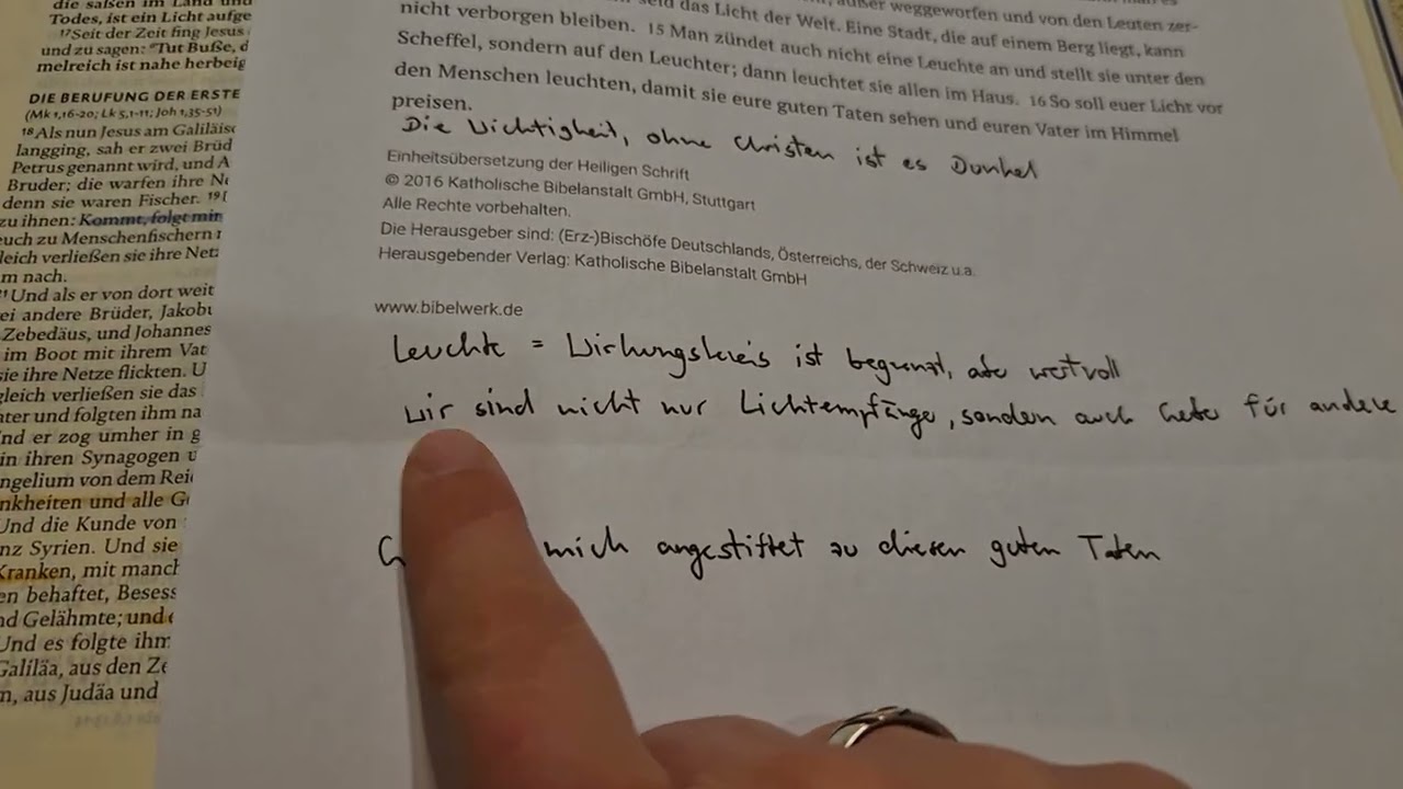 Bibelteilen in der Pfarrei