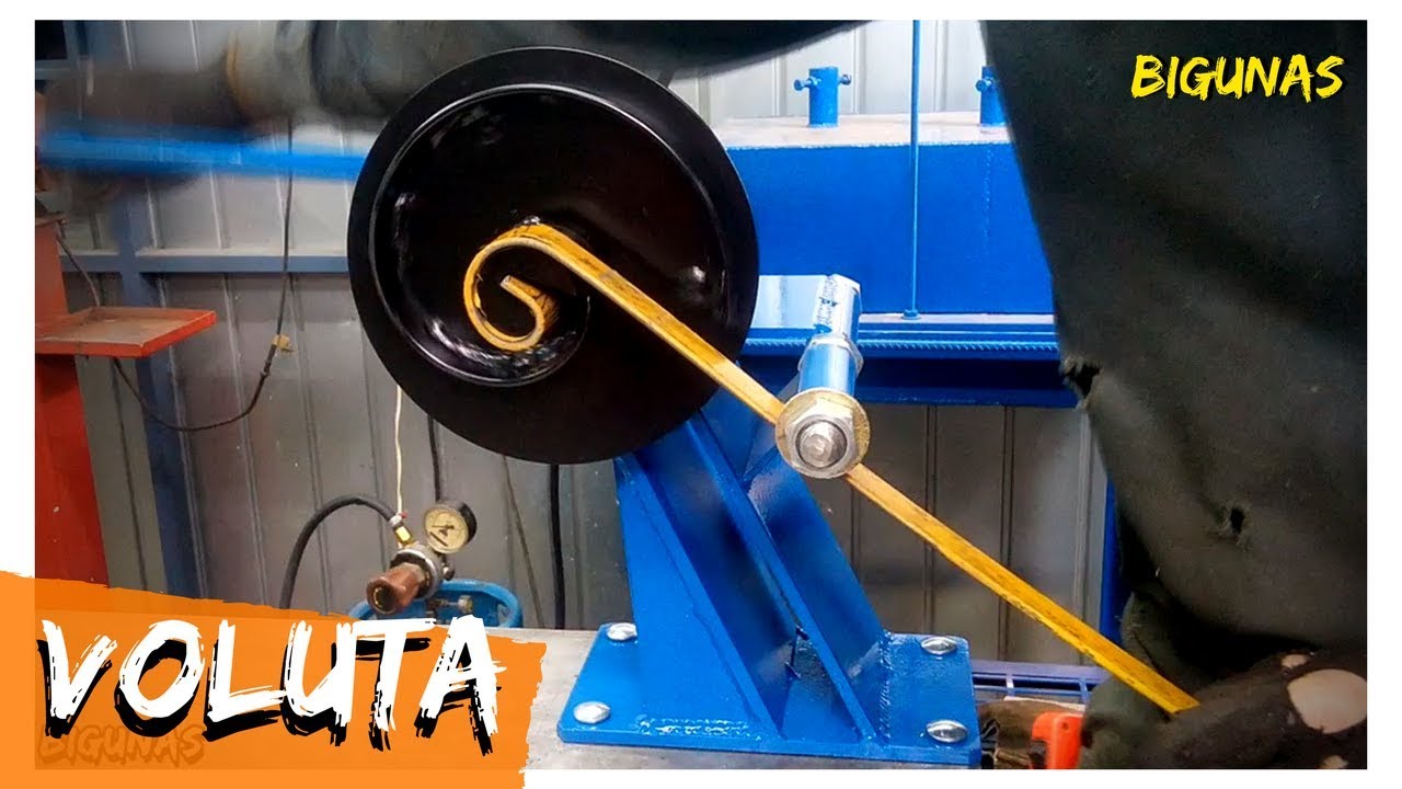 COMO FAZER UMA DOBRADEIRA DE FERRO - VOLUTA