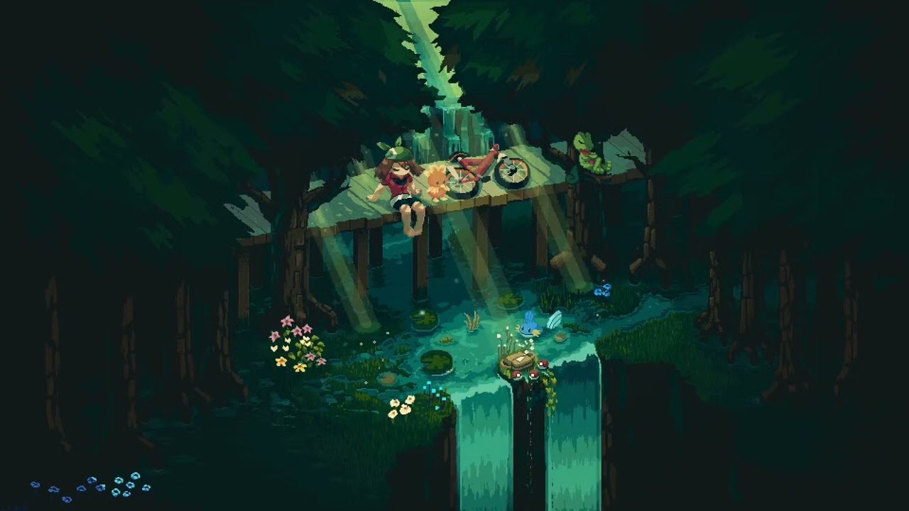  Название: Pokémon Emerald - waterfall.