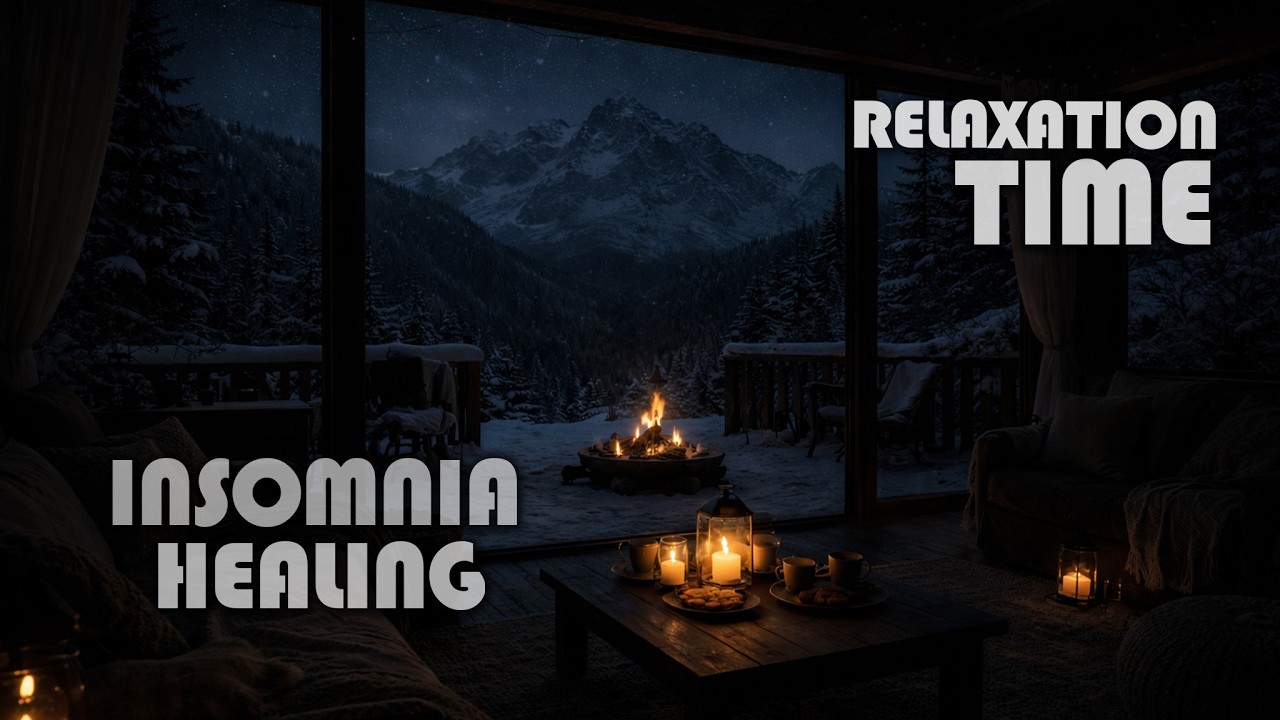 Cozy Villa with Mountain View During Heavy Rain at Night 🌧️🏔️ | Relaxing Sleep Ambience