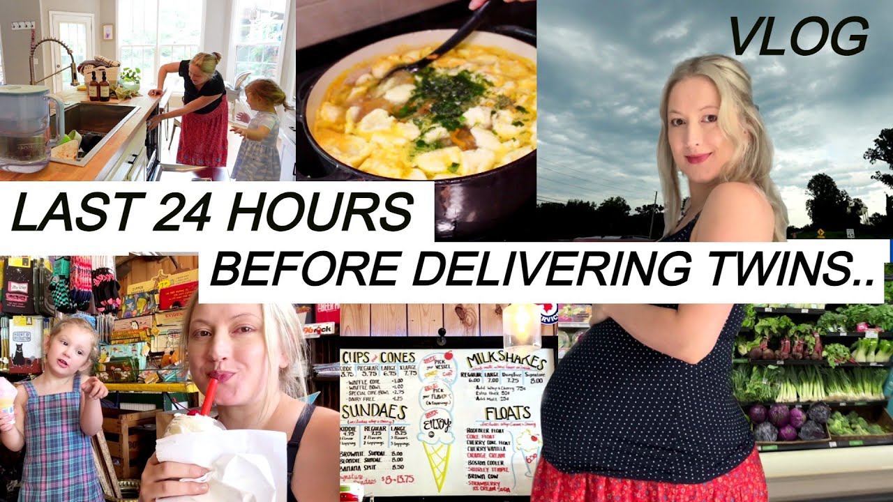 PREGNANT WITH TWINS VLOG / last days of pregnancy