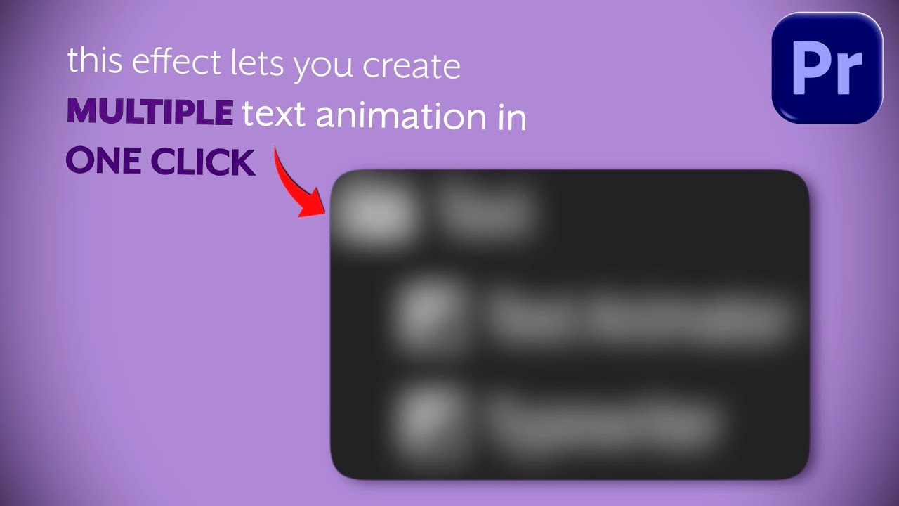 This Effect Lets You Create MULTIPLE TEXT ANIMATION in Premiere Pro