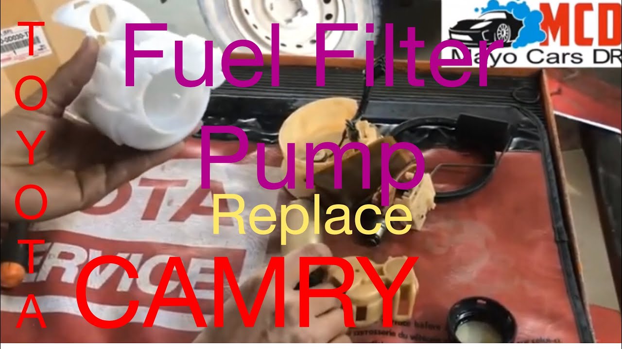 How to✅Replace Fuel pump & filter of toyota camry2006-2010
