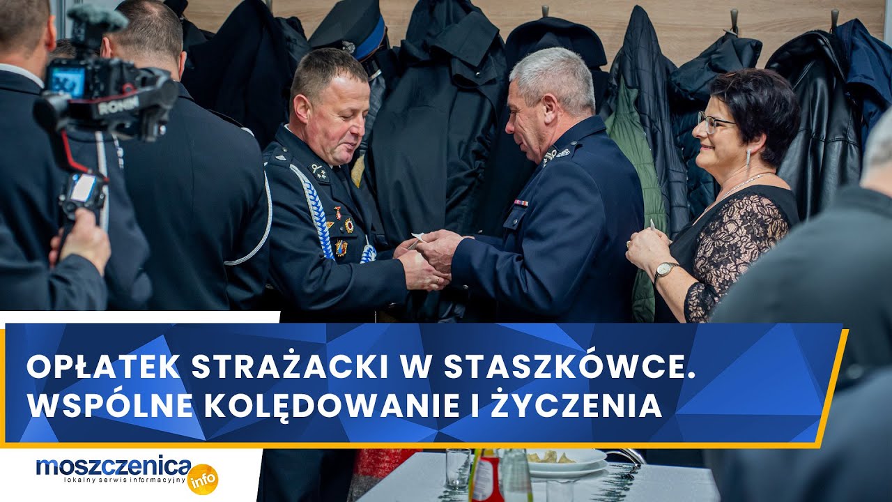 Opłatek strażacki w Staszkówce. Wspólne kolędowanie i życzenia
