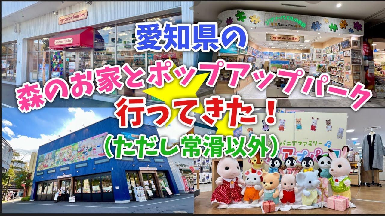 【シルバニアファミリー】愛知県の森のお家とポップアップパーク巡ってきた！【ただし常滑以外】