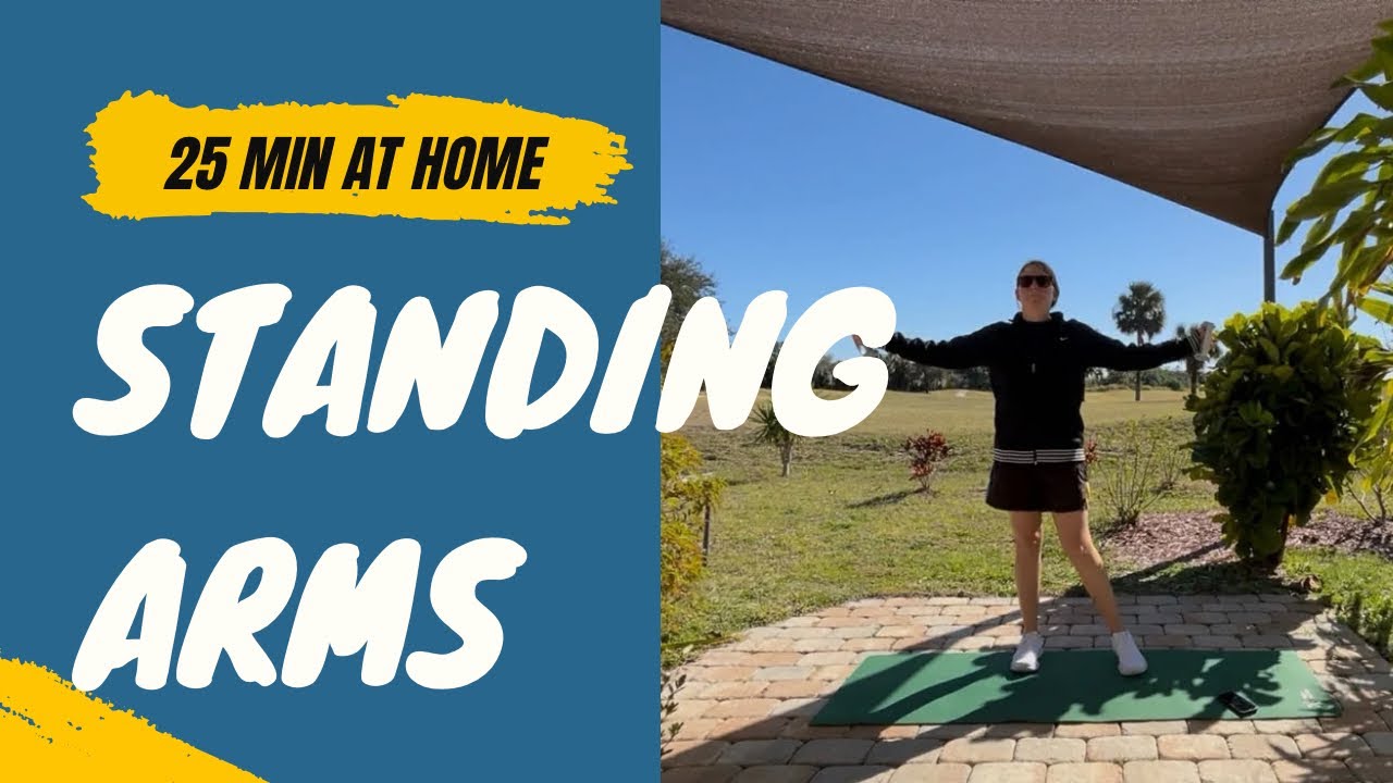 25 Minute All Standing Arms Workout Outside at Home