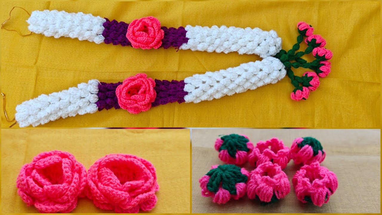 Crochet Jasmine garland 