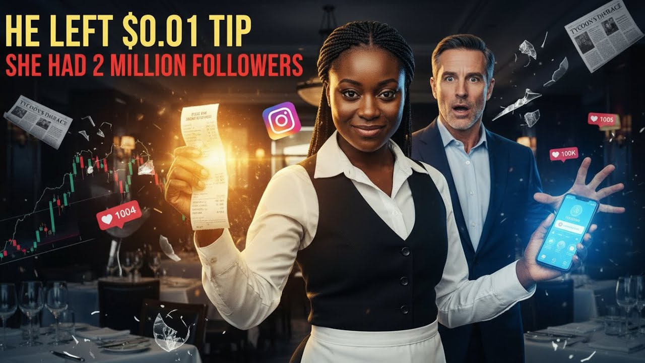 Tipping 1 Cent, Billionaire's Receipt Photo by Black Waitress Breaks INSTAGRAM!