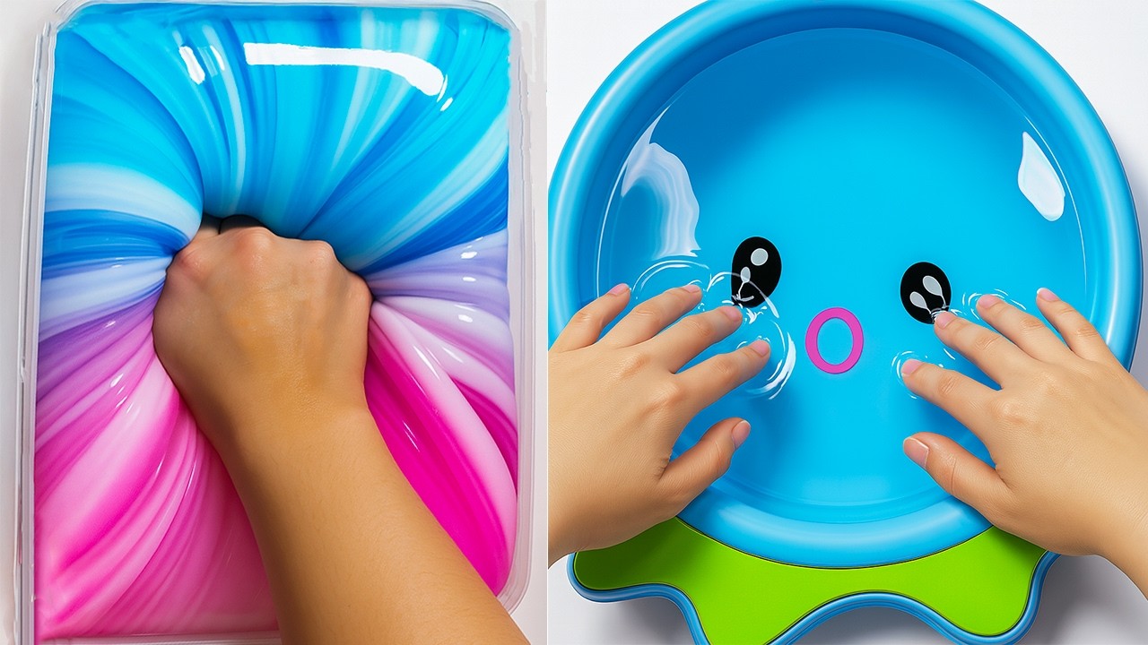Расслабляющие АСМР-видео со слаймом для сна | Satisfying Slime No Talking ASMR 3895