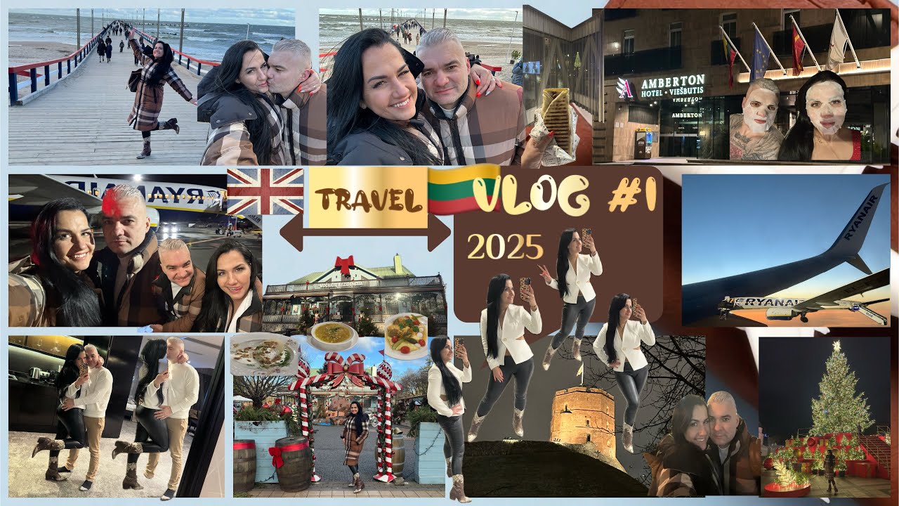TRAVEL VLOG 2025 #1 | Lithuania Day 1 🇱🇹 Anniversary, Family & First Snow ❄️