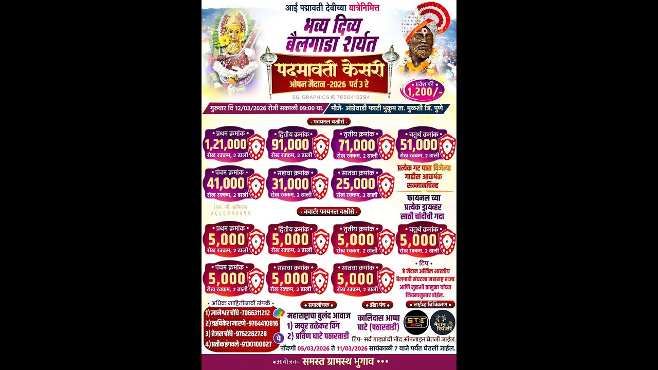 पदमावती केसरी - 2026 भुगाव