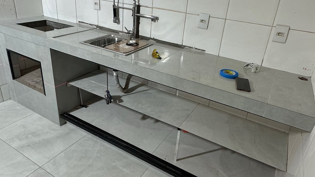 Cozinha totalmente planejado que não vai estragar, piso e concreto 