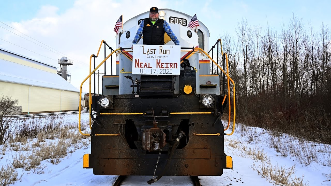 Neal Keirn's Last Run | Falls Road Railroad LB-1 Train Chase 1-17-25