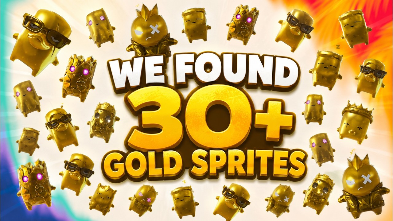 My Kids And I Found 30+ Gold Sprites During Golden Hour -- How Many Did YOU Find?!