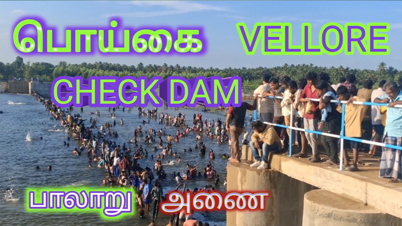 poigai check dam vellore | பொய்கை அணை வேலூர் | yamu vellore