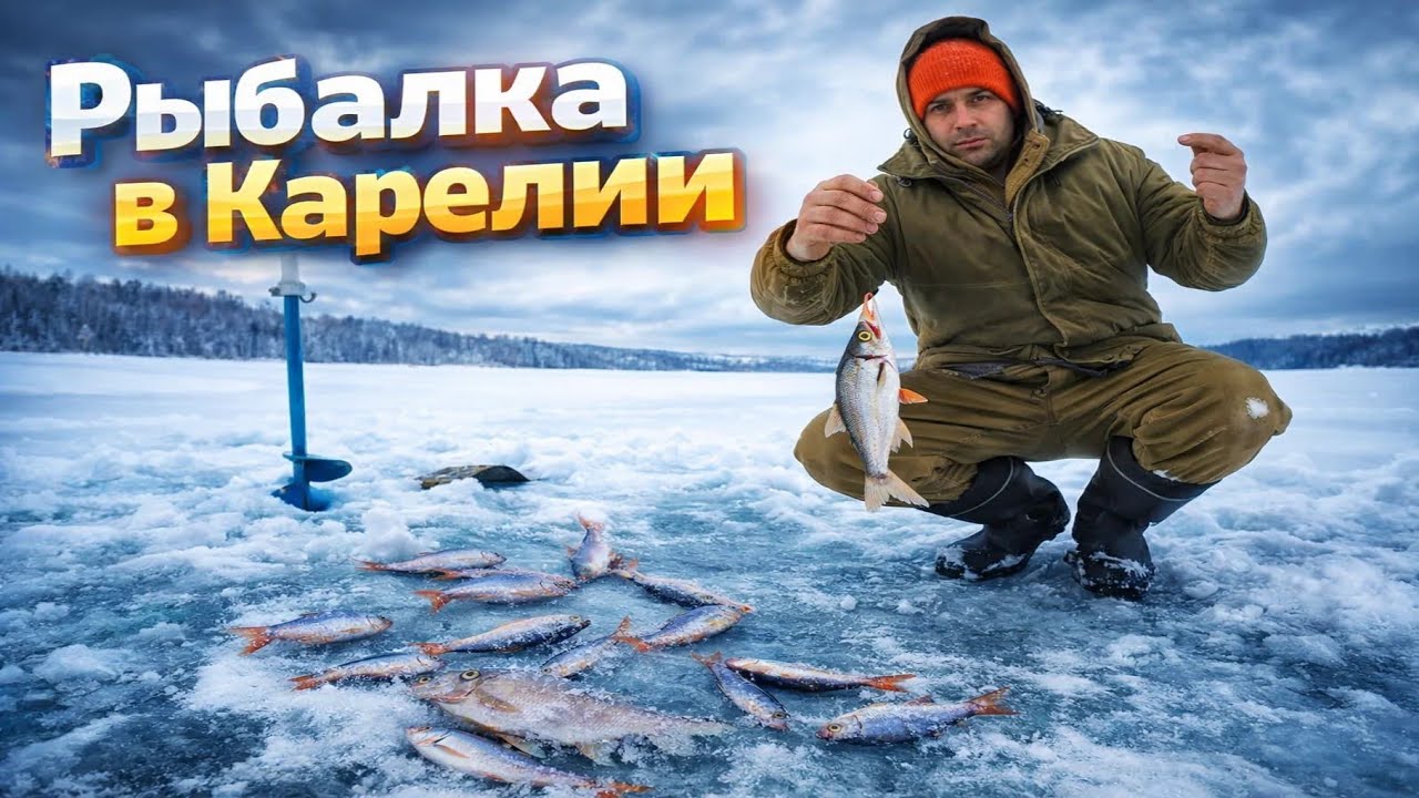 ЗИМНЯЯ РЫБАЛКА В КАРЕЛИИ ЯНВАРЬ 2026