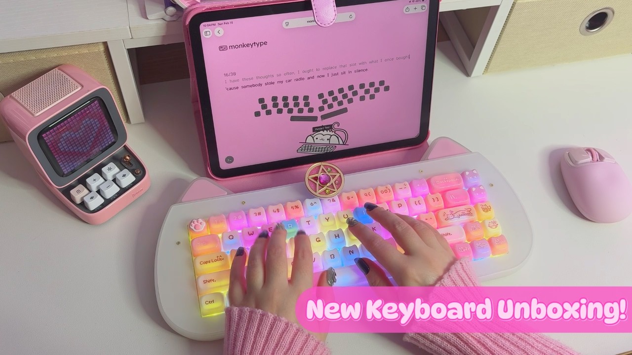 [AD] Unboxing and sound test of the XVX C67 AcriCat Kitty Mechanical Keyboard [AD]