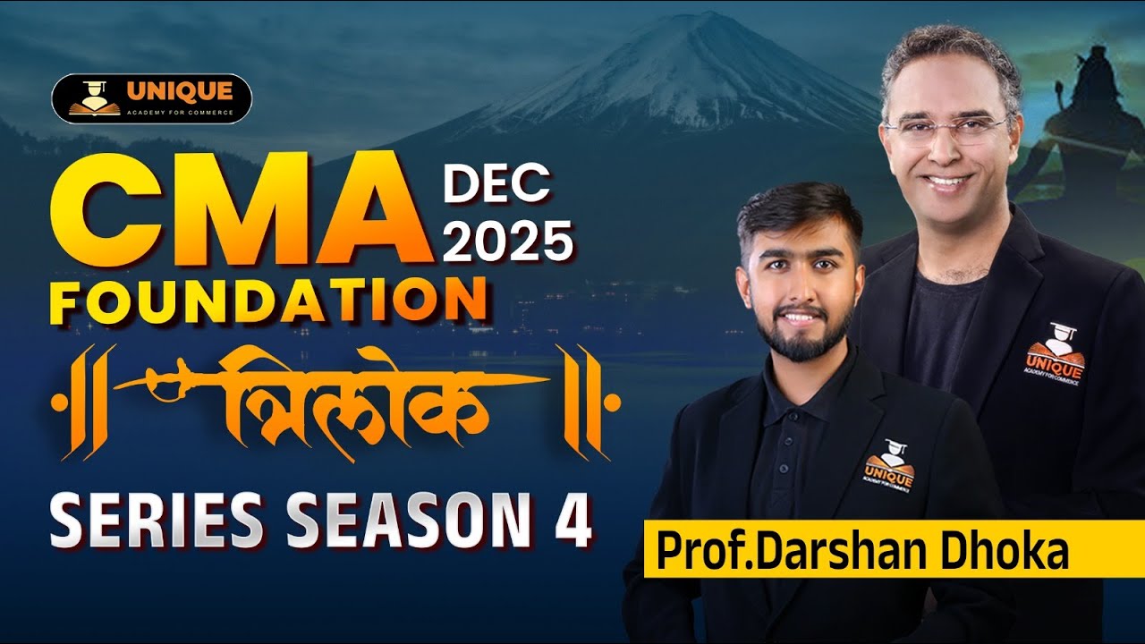 📢 CMA Foundation Revision Series || Dec 2025 || Game-Changer for Every CMA Student