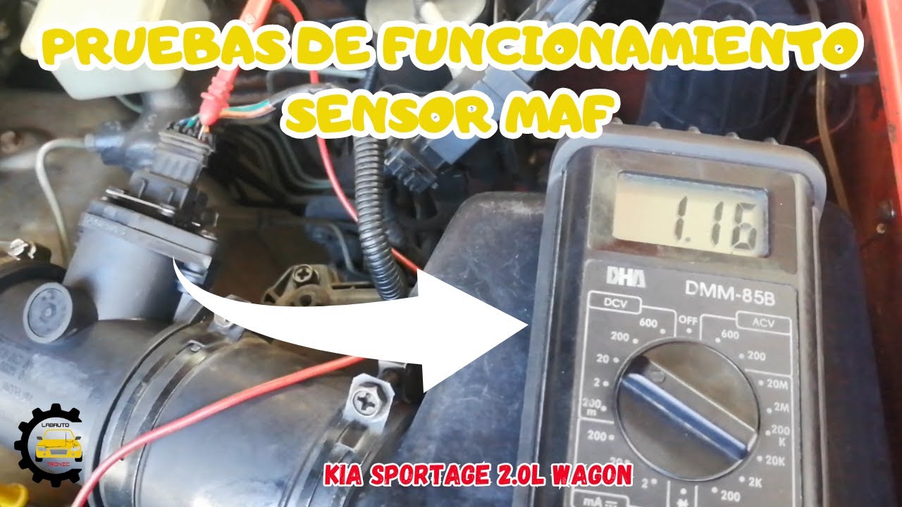 PROBANDO SENSOR MAF-KIA SPORTAGE 2.0L-WAGON DEL 2002