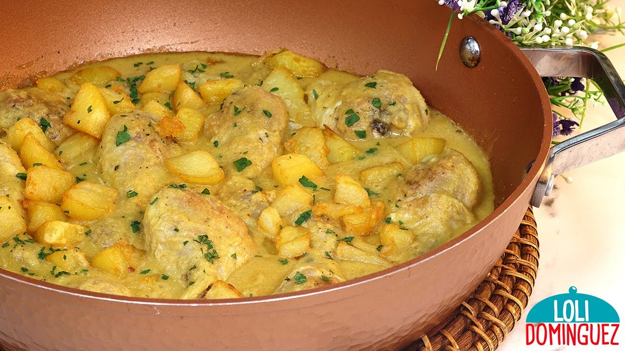 POLLO EN SALSA DE ALMENDRAS, LA RECETA DE MI ABUELA. Una receta muy fácil y deliciosa de mi abuela