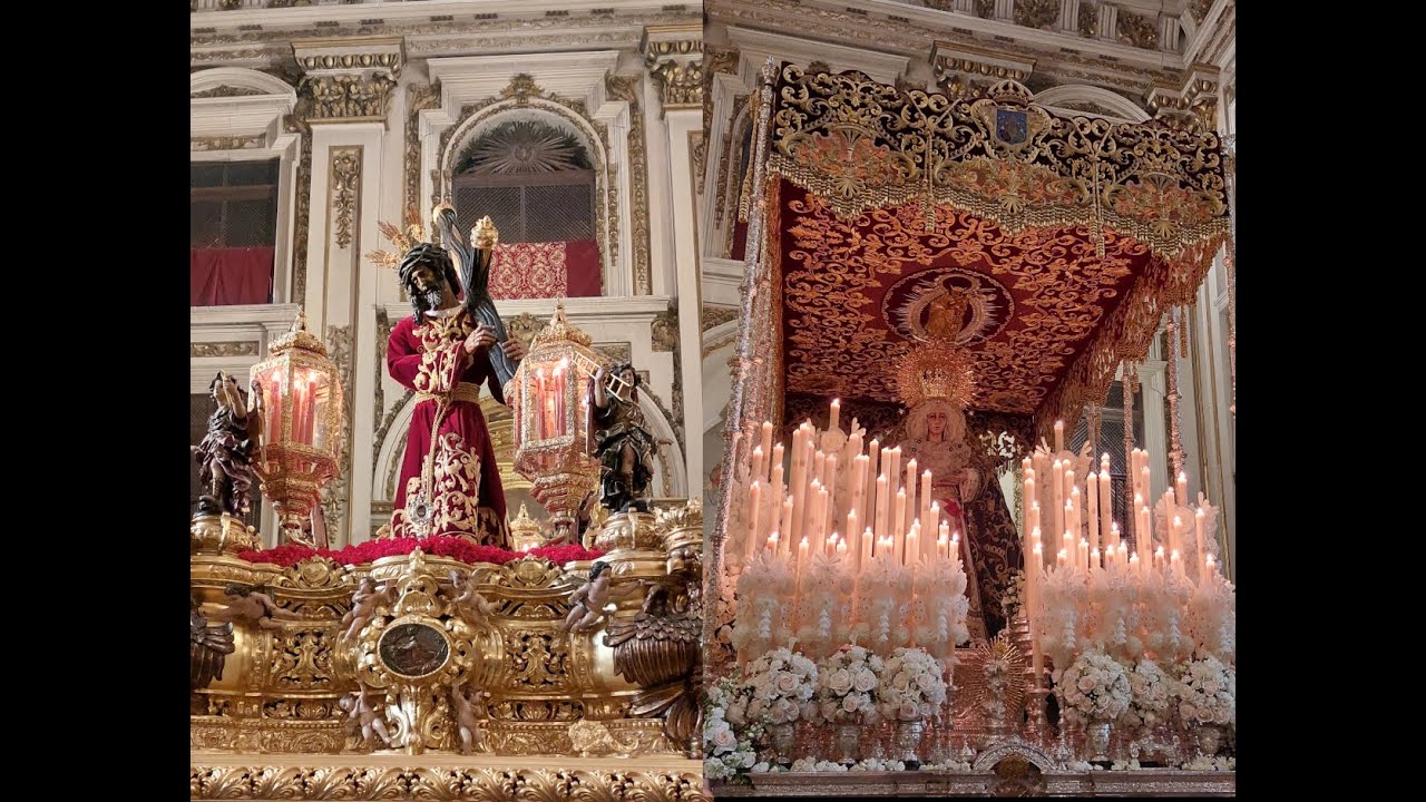 PASOS DE JESÚS DEL GRAN PODER Y ESPERANZA MACARENA EN LA REAL COLEGIATA DE SAN ISIDRO.