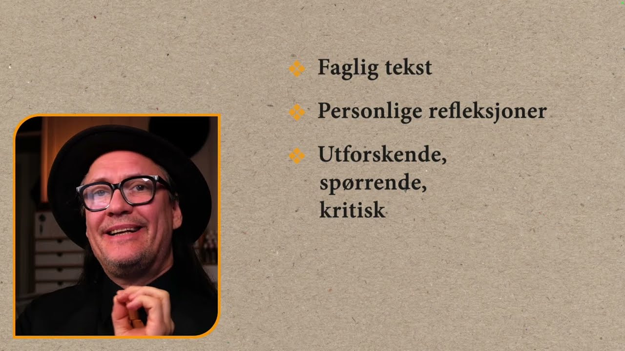Hvordan skrive et godt refleksjonsnotat