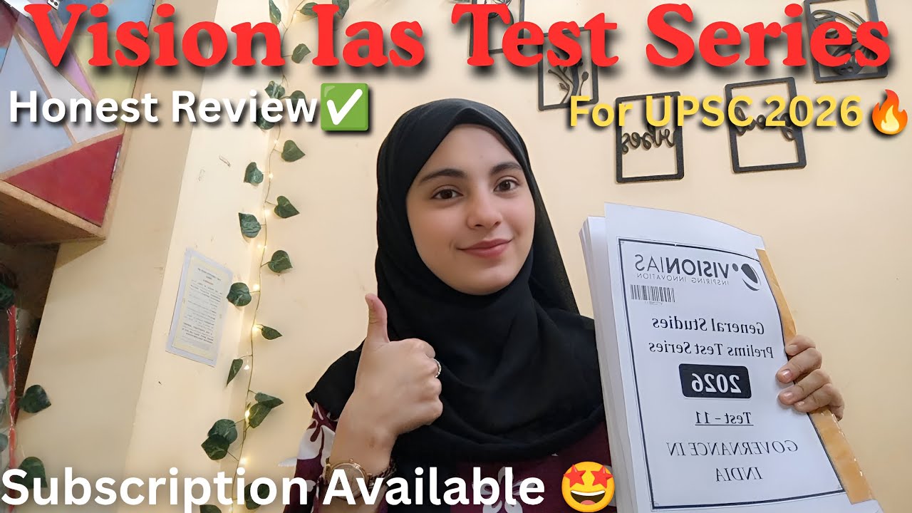 Best Test Series for UPSC Prelims 2026 🔥| Vision IAS Test Series 📑| Detailed Explanation #upsc2026