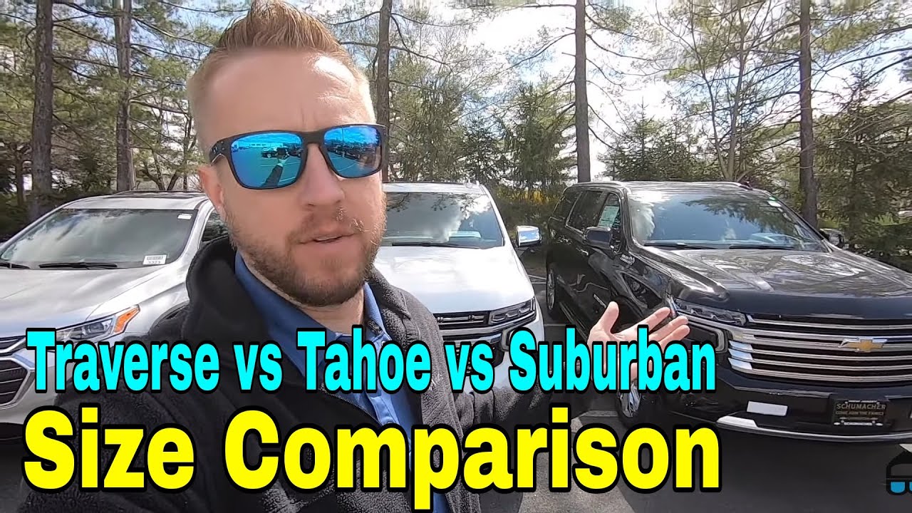 Size Difference between 2021 Traverse vs 2021 Tahoe vs 2021 Suburban